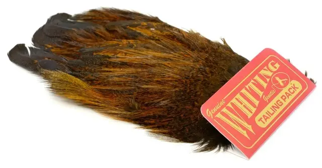 Whiting Coq De Leon Mayfly Tailing Pack Badger dyed Copper Olive 