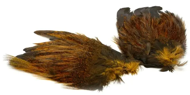 Whiting Coq De Leon Mayfly Tailing Pack Badger dyed Copper Olive 