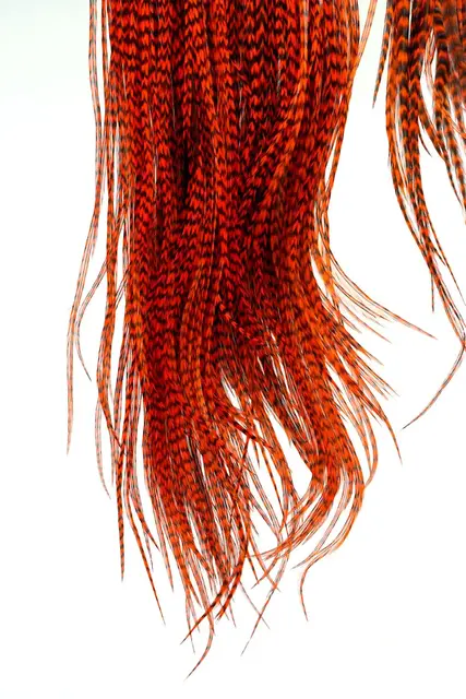 Whiting Hebert Pro Grade Saddle Grizzly dyed Orange 