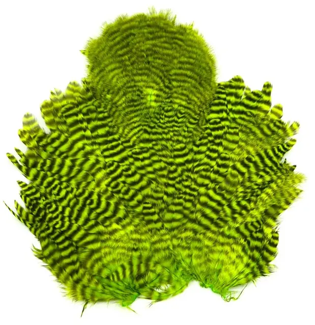 Whiting Rooster SH/C Grizzly Grizzly dyed Fluo Green Chartreuse 