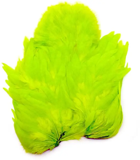 Whiting Rooster SH/C White White dyed Fl. Green Chartreuse 