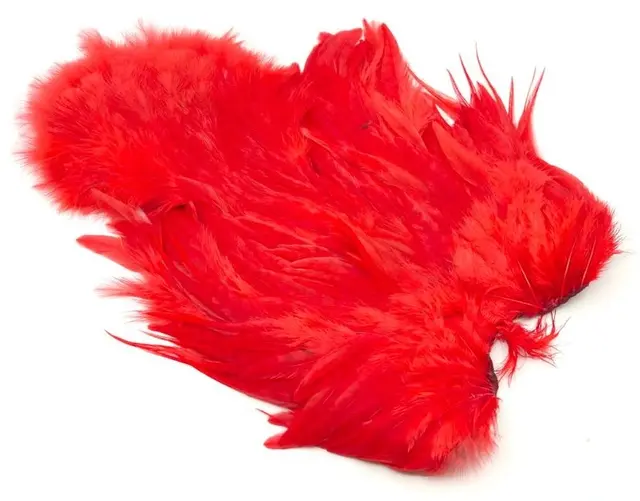 Whiting Rooster SH/C White White dyed Red 