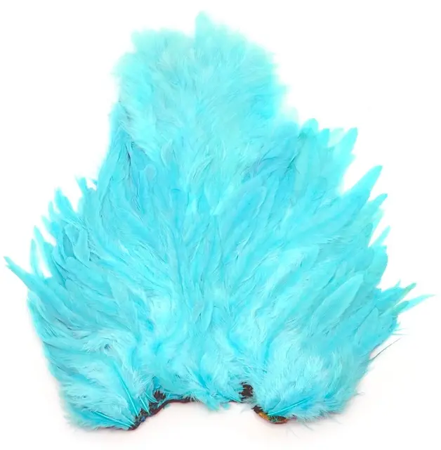 Whiting Rooster SH/C White White dyed Silver Dr. Blue 