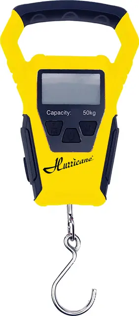 Hurricane Digitalvåg 0-50kg vattentät Godkänd för storfiskregistrering 