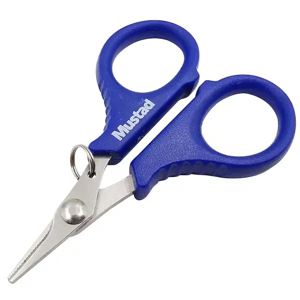 Mustad Serrated Braid Scissor Perfekt för att klippa av linor 