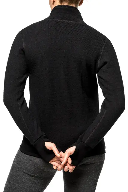 Woolpower Full Zip Jacket 600 Black XS Jacka med dragkedja 600g/m2 Ullfrotté 