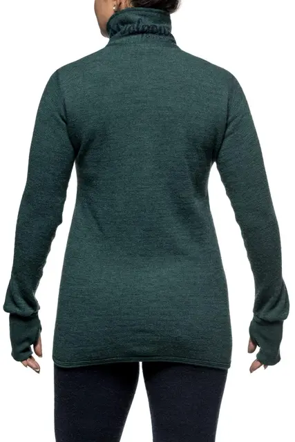 Woolpower Full Zip Jacket 400 Forest S Jacka med dragkedja 400g/m2 Ullfrotté 