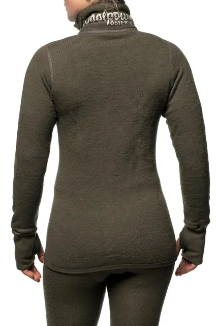 Woolpower Full Zip Jacket 400 Pine S Jacka med dragkedja 400g/m2 Ullfrotté 