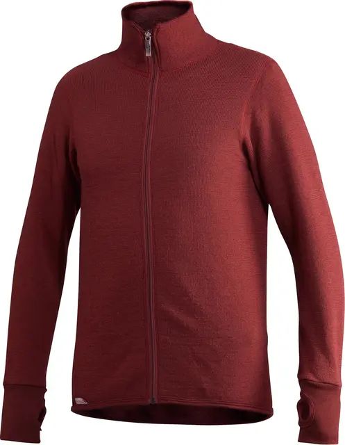 Woolpower Full Zip Jacket 400 Rust S Jacka med dragkedja 400g/m2 Ullfrotté 