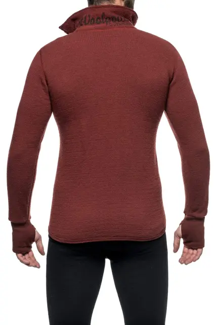Woolpower Full Zip Jacket 400 Rust S Jacka med dragkedja 400g/m2 Ullfrotté 