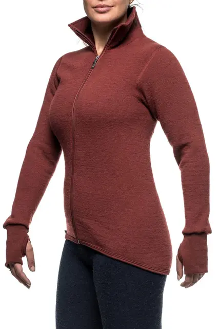 Woolpower Full Zip Jacket 400 Rust S Jacka med dragkedja 400g/m2 Ullfrotté 