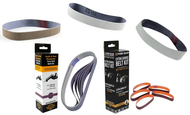Work Sharp Ken Onion slipbandspaket Med 26 band X4, X22, X65, P120 och 6000 