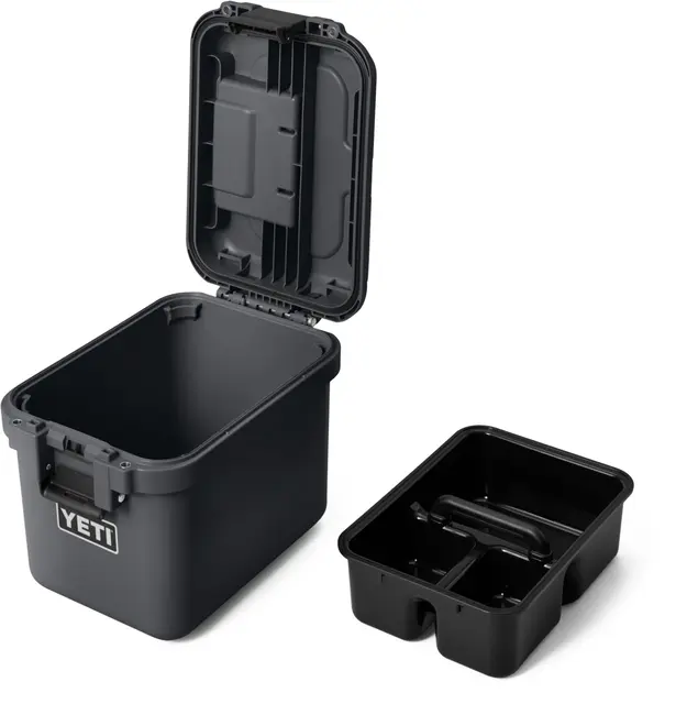 Yeti LoadOut GoBox 15 Charcoal Vanntett og sikker oppbevaringsboks 