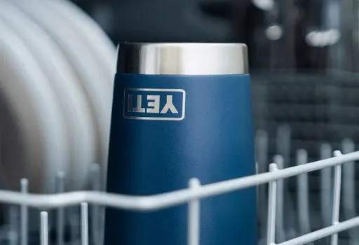 Yeti Rambler Tumbler 20 Black 591ml Stor isolerad drickskopp med drickslock 