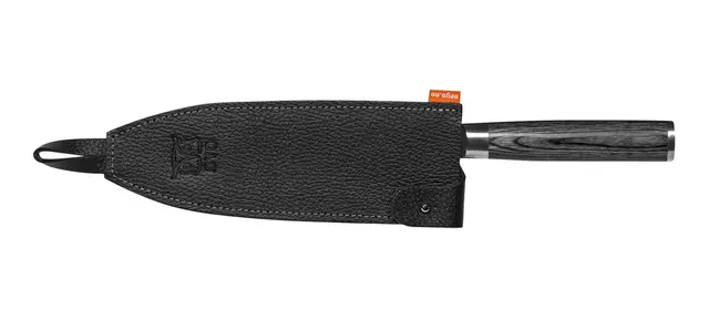 Øyo Opal Santoku kockkniv Kockkniv med svart skaft och 16cm blad 