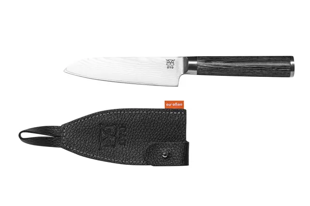 Øyo Opal Santoku Universalkniv Svart skaft, 11,5cm 