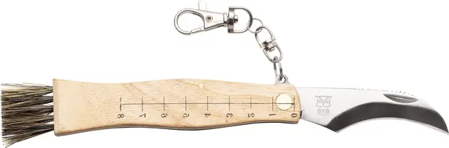 Øyo Mushroom Folding Knife Svampkniv med borste 