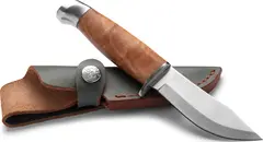 Øyo Geilo Junior Slidkniv 19,5 cm Med läderslida och handtag i olivträ