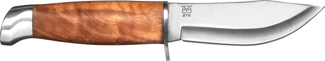 Øyo Geilo Junior Slidkniv 19,5 cm Med läderslida och handtag i olivträ 