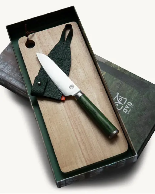 Øyo Odin gåvoset Turfjöl och Smaragd Universal kniv 